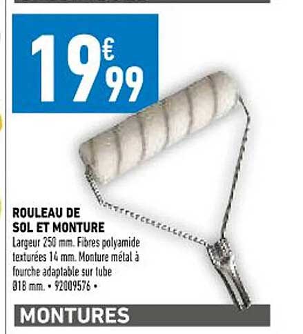 rouleau de sol et monture