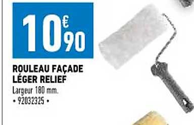 rouleau façade léger relief