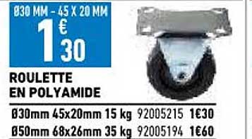 roulette en polyamide