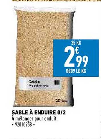 Sable à Enduire 0-2