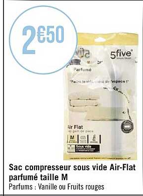 sac compresseur sous vide air-flat parfumé taille m
