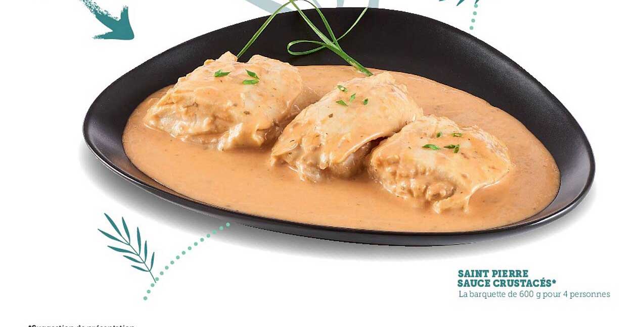 saint pierre sauce crustacés
