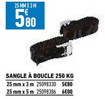 sangle à boucle 250 kg
