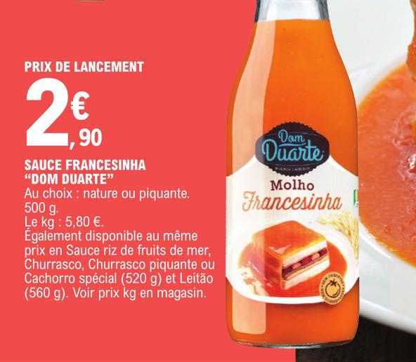 Sauce Francesinha "dom Duarte"