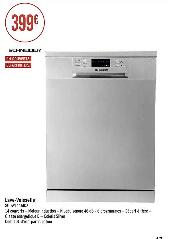 schneider lave-vaisselle