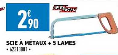 scie à métaux + 5 lames go-on!