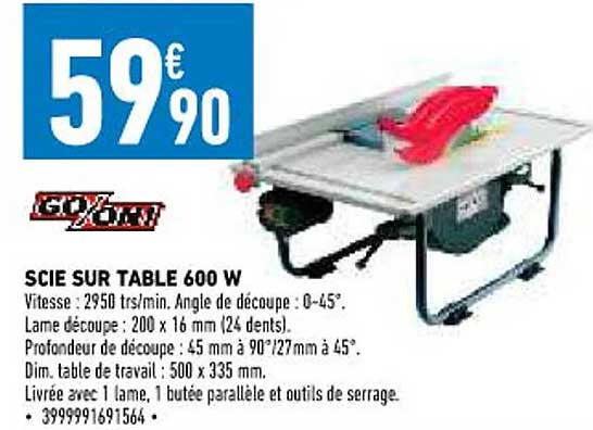 scie sur table 600w go-on!