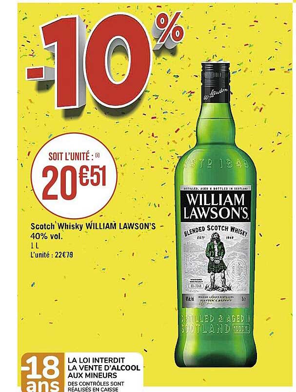 scotch whisky william lawson's 40% vol