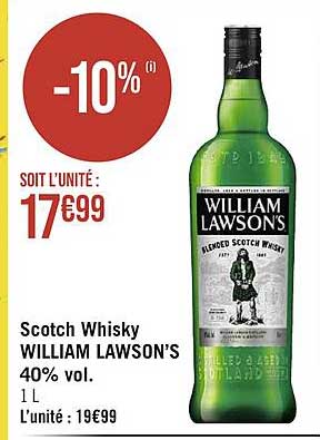 scotch whisky william lawson's 40% vol.