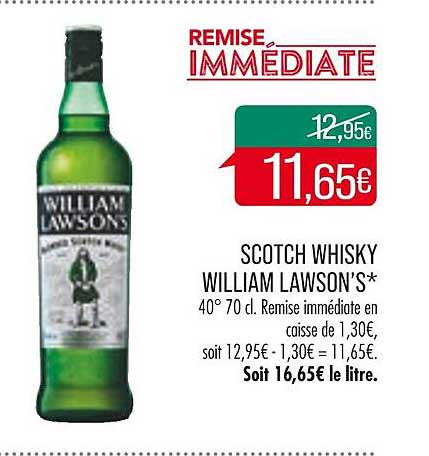 scotch whisky william lawson's