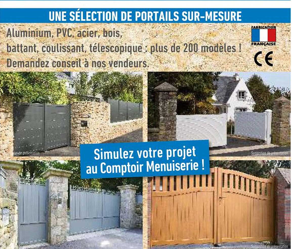 sélection de portails sur-mesure