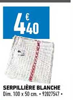 serpillière blanche