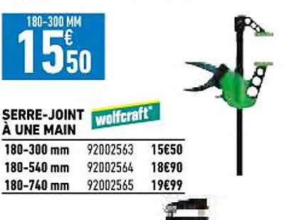 serre-joint à une main wolfcraft