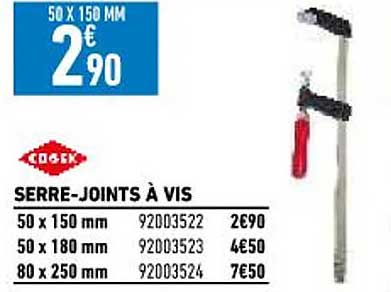 serre-joints à vis cogex