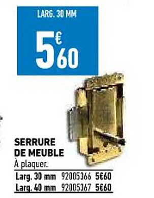 serrure de meuble