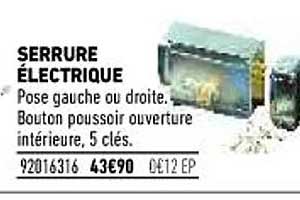 serrure électrique