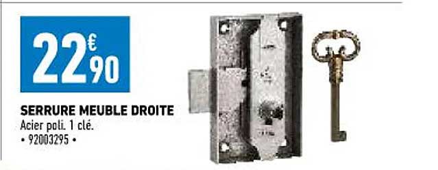 serrure meuble droite