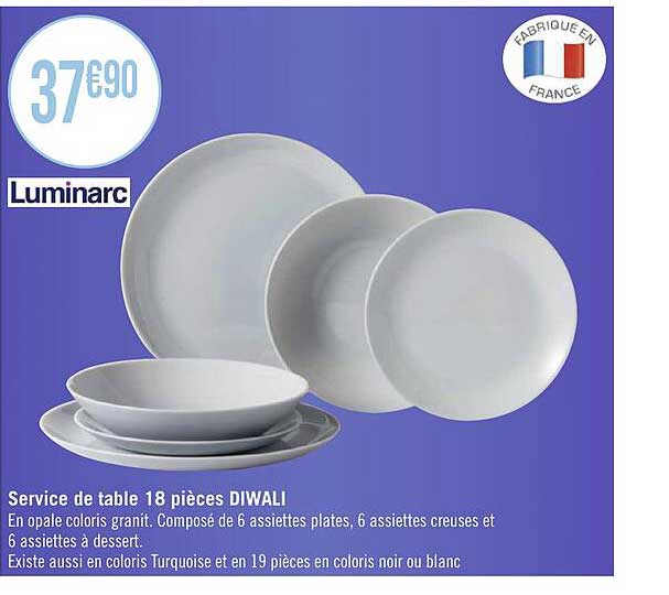 Service De Table 18 Pièces Diwali Luminarc