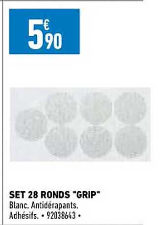 Set 28 Ronds "grip"