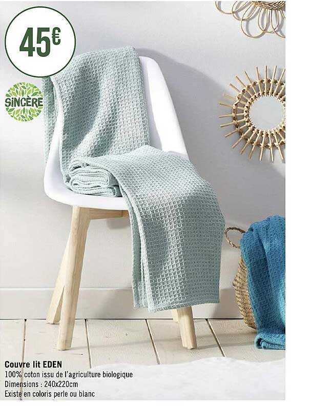 sincère couvre lit eden