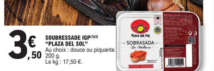 soubressade igp "plaza del sol"