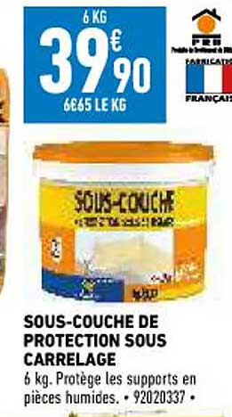 sous-couche de protection sous carrelage