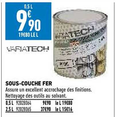 sous-couche fer variatech
