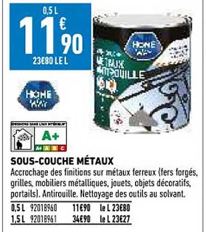 Sous-couche Métaux Home Way