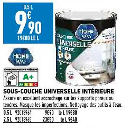sous-couche universelle intérieure