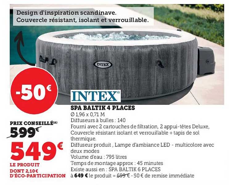 spa baltik 4 places intex