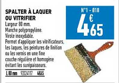 Spalter à Laquer Ou Vitrifier