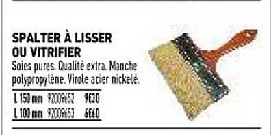 Spalter à Lisser Ou Vitrifier