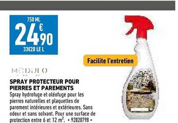 spray protecteur pour pierres et parements modulo