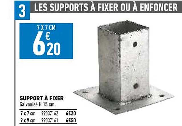 support à fixer