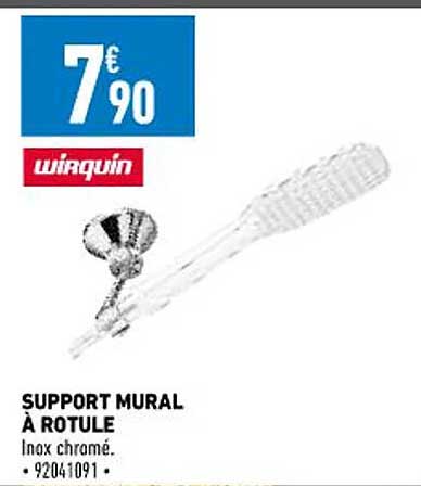 support mural à rotule wirquin