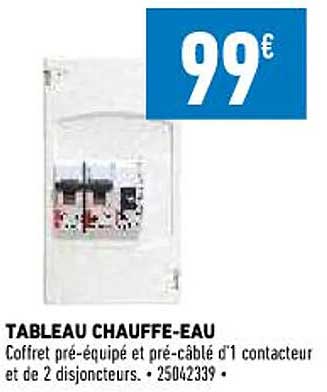 tableau chauffe-eau