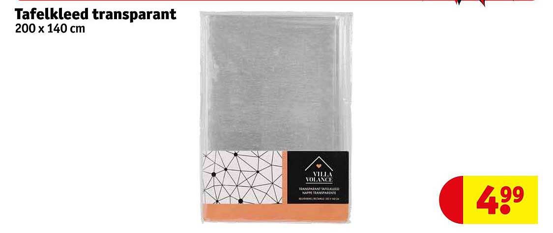 Tafelkleed Transparant