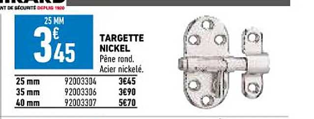 targette nickel