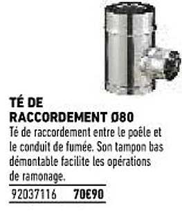 té de raccordement ø80