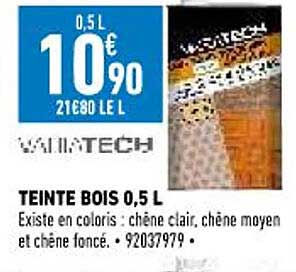 teinte bois 0,5l variatech