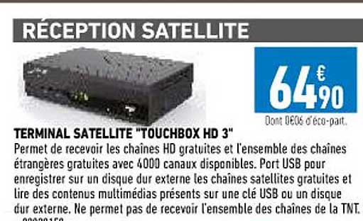 terminal satellite "touchbox hd 3"