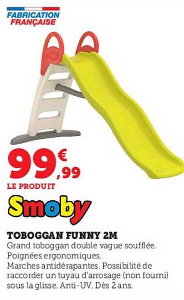 toboggan funny 2m smoby