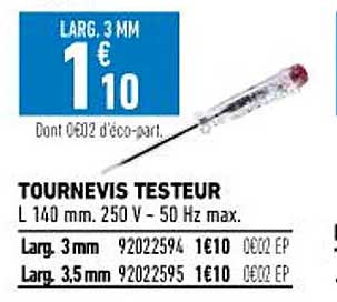 tournevis testeur