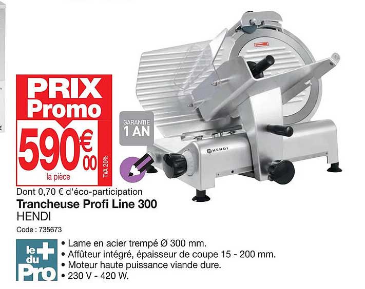 trancheuse profi line 300 hendi