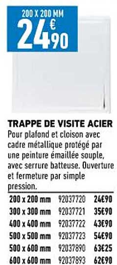 Trappe De Visite Acier