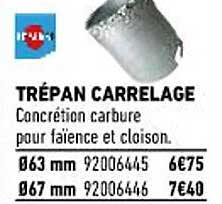 Trépan Carrelage