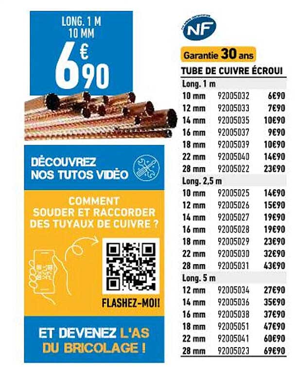 Tube De Cuivre écroui