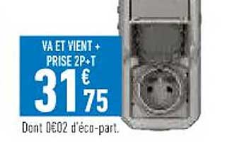 va et vient + prise 2p+t