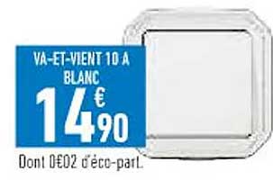 va-et-vient 10A blanc