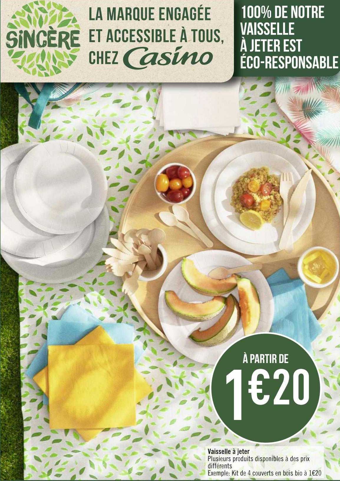 vaisselle à jeter sincère